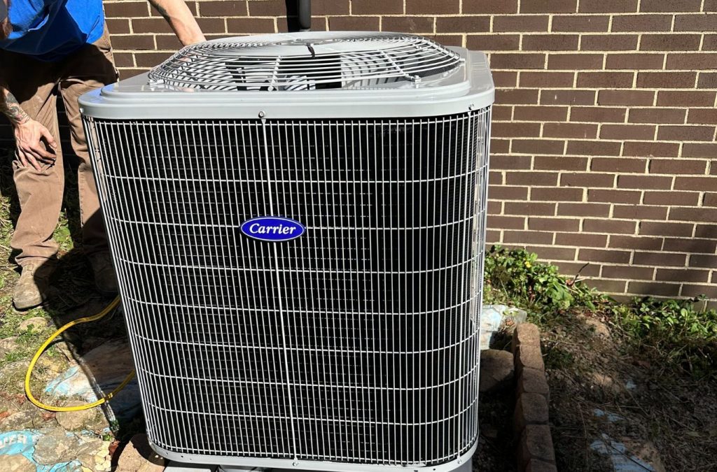 A Climate Systems technician delivering HVAC services in Allison Park, PA, ensuring professional heating and cooling solutions.