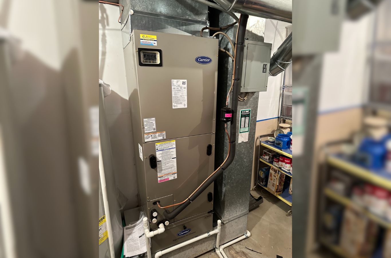 Climate Systems HVAC experts working on a heating and cooling system in Adams Township, PA, delivering exceptional service and comfort. HVAC Contractor near me.